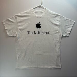 Apple Think Different Logo T-Shirt (Brand New Condition) iPhone White Tee